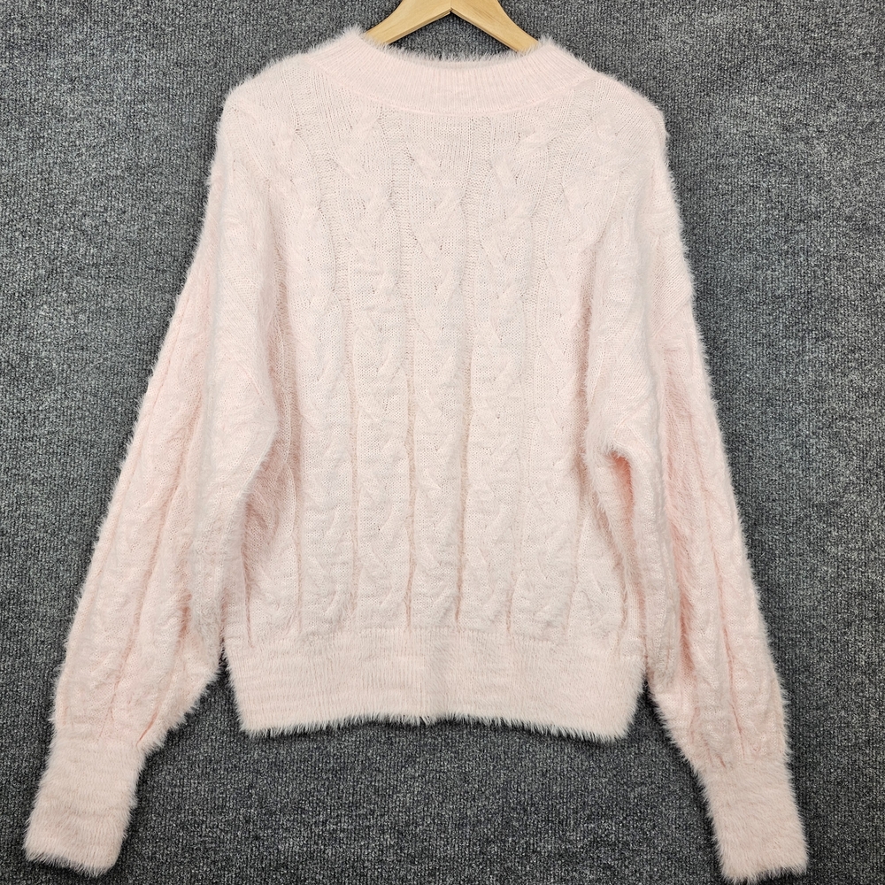 Woman's "Collection Pimkie"‎ Cozy , Fuzzy Light Pink sweater! For ANY Occasion..